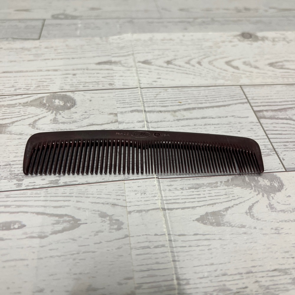 Vintage Fuller Brush Co Brown Pocket Comb Made in USA 5 Inch Grooming Tool